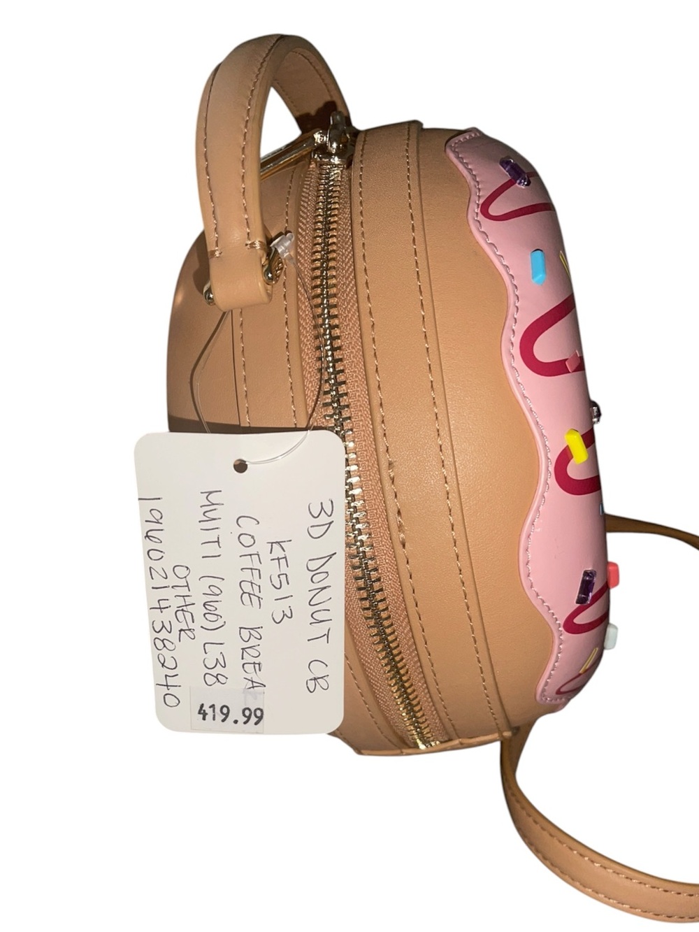 KATE SPADE COFFEE BREAK 3D DOUGHNUT CROSSBODY BAG - Picture 9 of 11